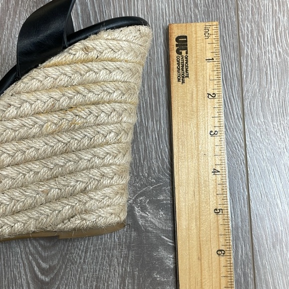 Bamboo Espadrille High Wedge Platform Heel Square Toe Ankle Strap Sandals 8 - Picture 13 of 14